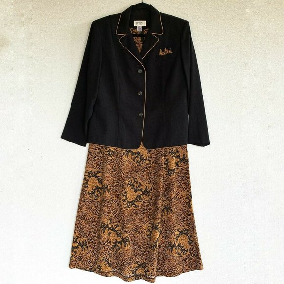 Studio I NEW Women Two‎ Piece Dress Set Size 16 Pet - Picture 1 of 8